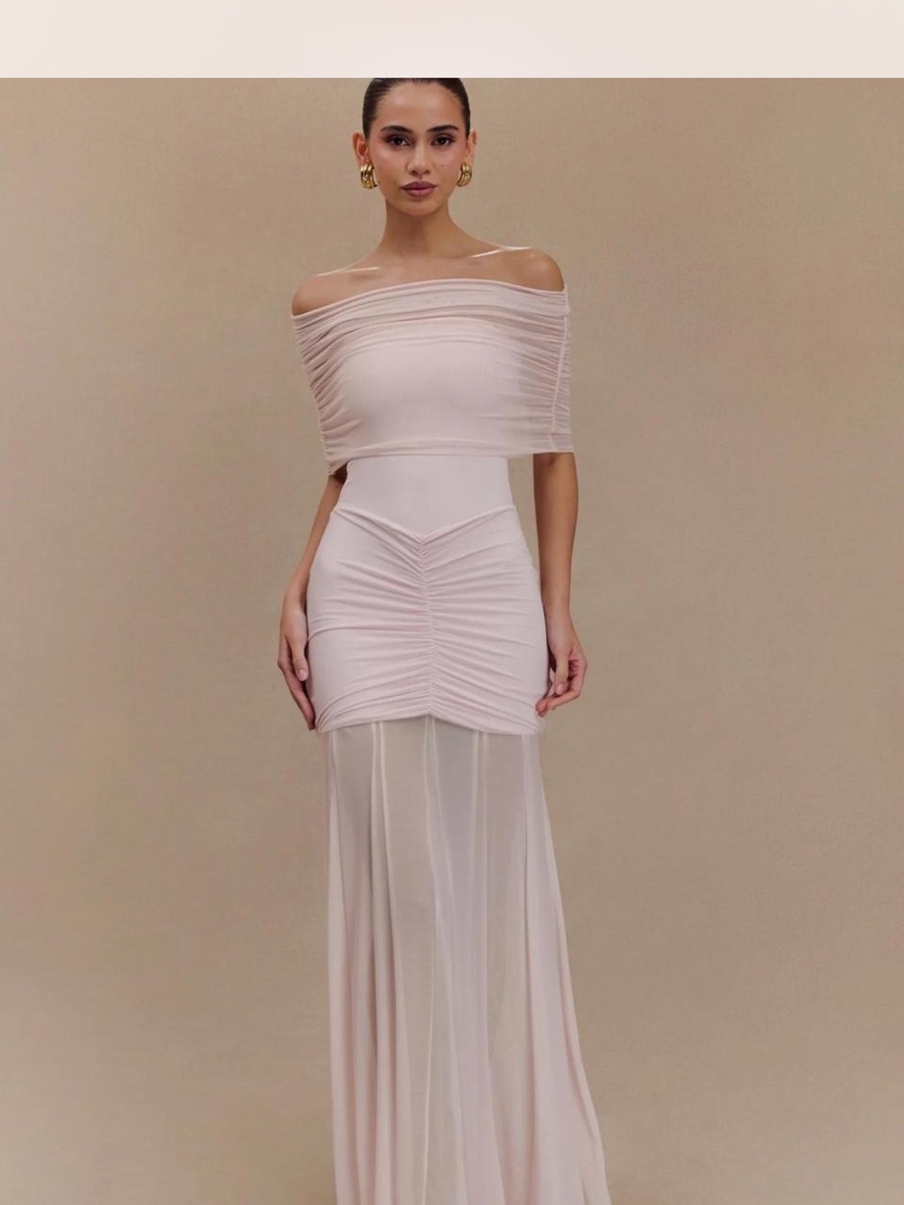 Meshki Caspian Dress - pale pink